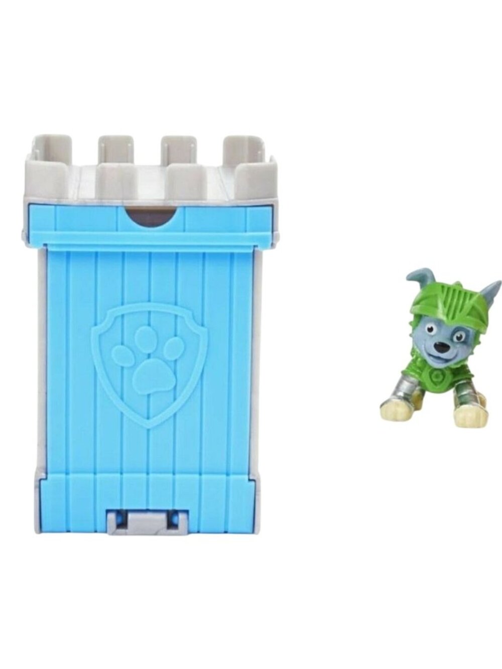 Paw Patrol Rescue Knights Rocky Mini Figure & Castle Mystery Box New